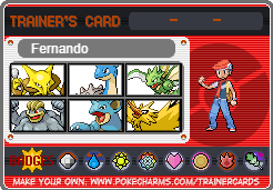 Trainer card from Pokemon Yellow Legacy